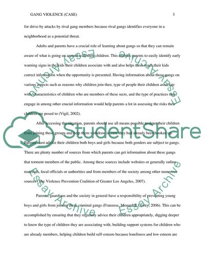 Module 5 - Case Gang Violence (CASE)