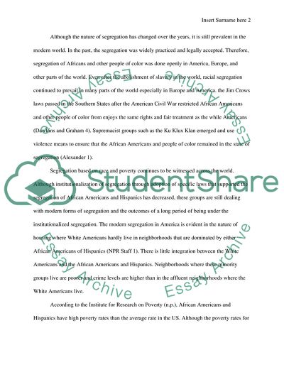 Are Ghettos a New Form of Modern Segregation