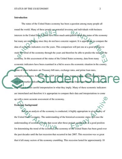 Status of the US Economy