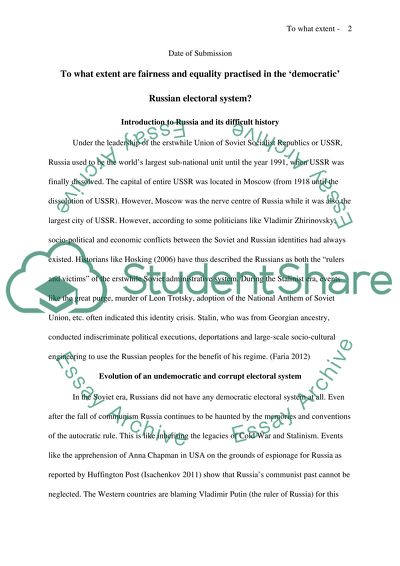 Political Science - society and state in contemporary russia