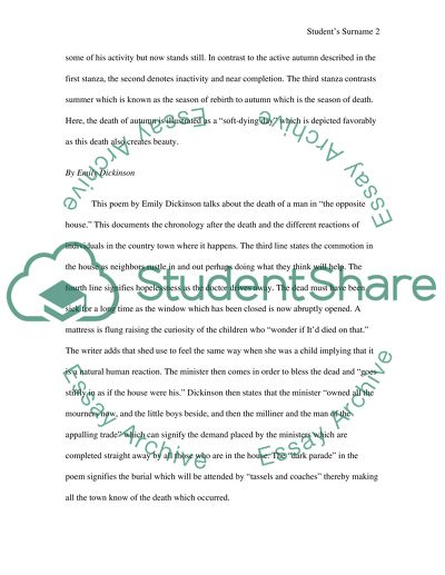 Discussing the Poems