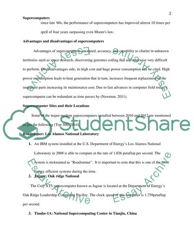 Advantages and Disadvantages of Supercomputers