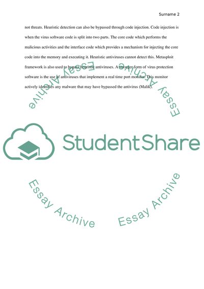 Heuristic Virus Detection Method