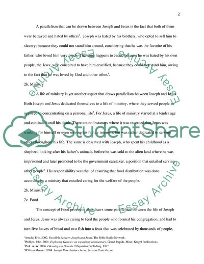 Joseph Being a Prefigurement of Jesus Christ