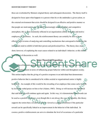 Reinforcement Theory and the Study of Human Behavior