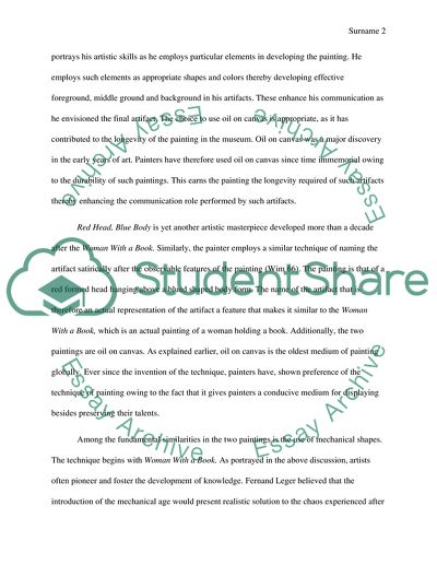 Comparison of two works in Museum of Modern Art