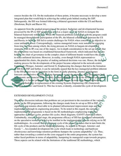 Systems Engineering in International Space Station