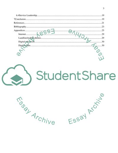 Talk Talk Plc and its Service Marketing