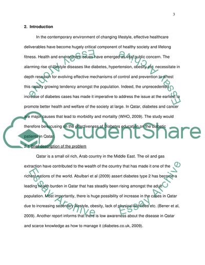 How effective is Diabetes Education on Diabetes Patients in Qatar