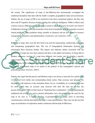 Cartography: Maps and Geographical Information Systems