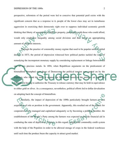 Depression of the 1890s