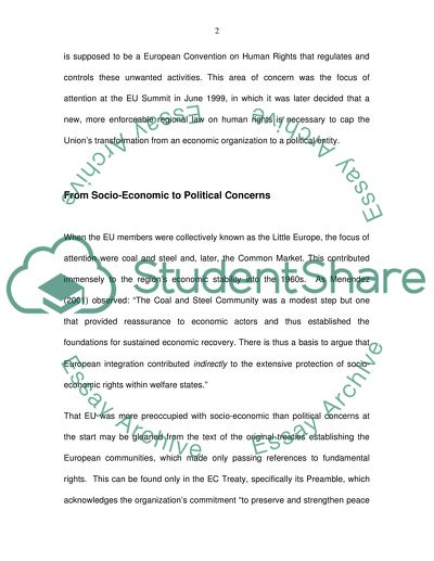 Charter of Fundamental Rights Marks Coming of Age for EU As a Political Community