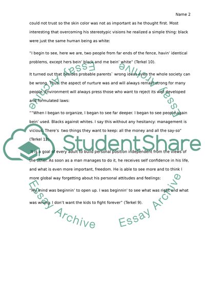 Environment does/does not make people who they are