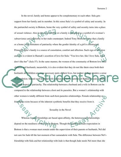 Themes of Sexuality, Family/Home and Characterization in Sula