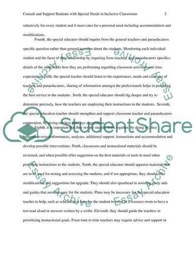 Collaboration among general education teachers and special education teachers