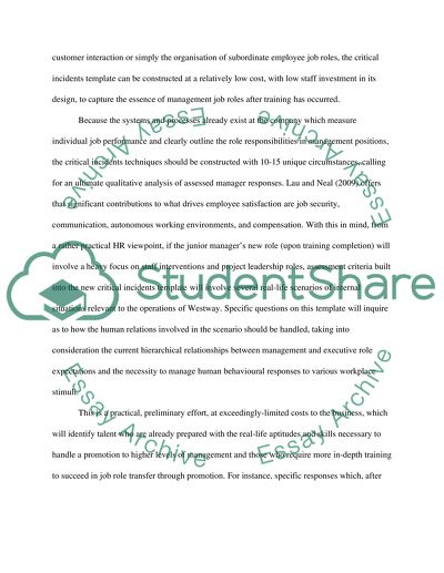 Human Resource Development for Westway Land