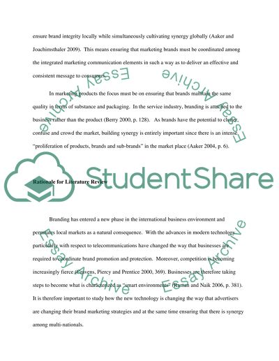 Effective and Consistent Message to Consumers