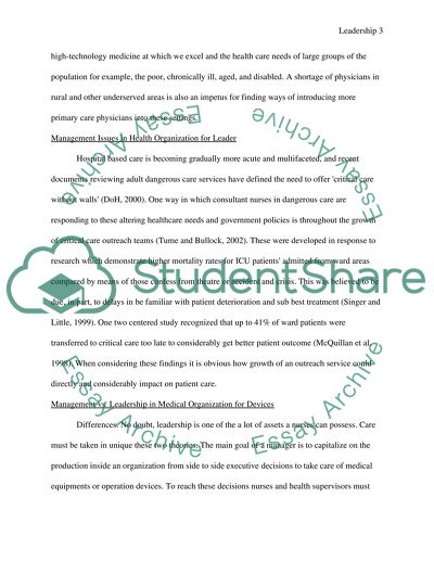 Management vs Leadership in Medical Organization