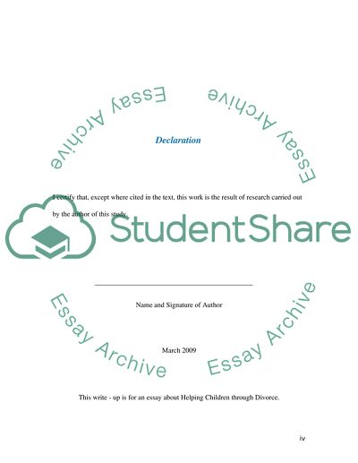 Helping Children Through Divorce