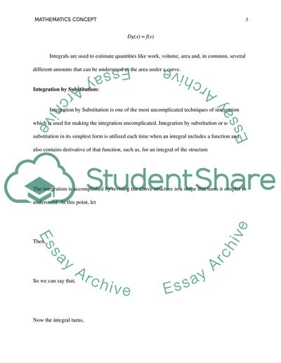 Mathematics concepts