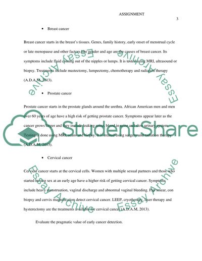 Ways to Address Cancer Threat