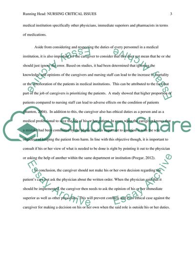 Legal and Ethical Issues in Nursing