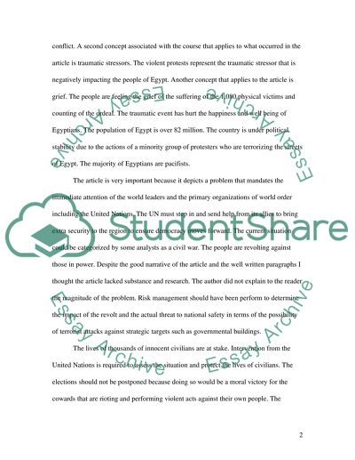 News Reflection Paper