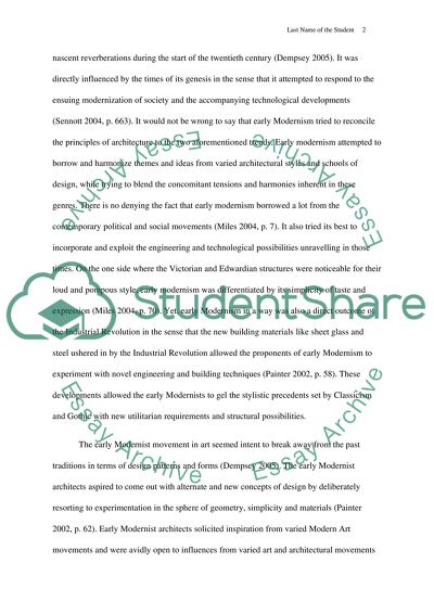 Early Modernism and Art Nouveau - A Comparison