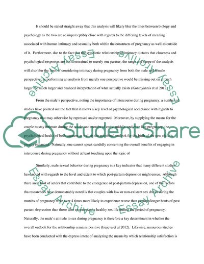 Male Sexual Behavior during Wifes Pregnancy