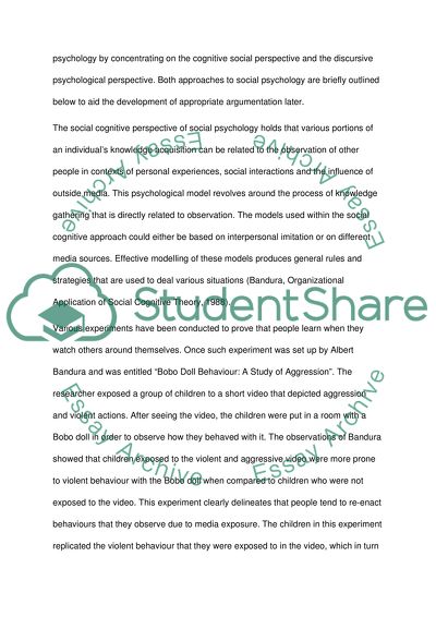 Experimental Method in Social Psychology