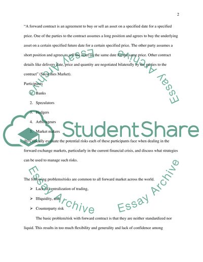 International Capital Markets and Finance