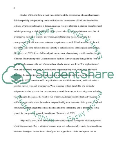 Causes Of Bent Grass And Effect Of Soil Compaction On Turf Recovery
