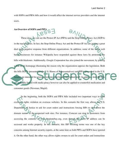 Impact of SOPA and PIPA Bills