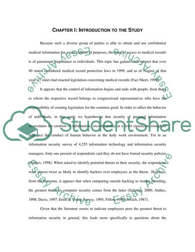 The Proliferation of Electronic Patient Records