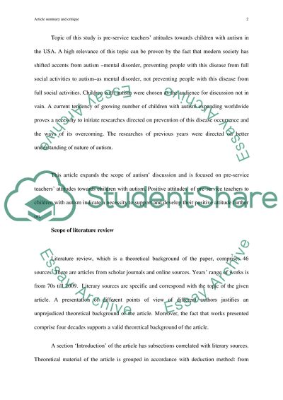 Article Summary: Examining Pre-Service Teachers by Meungguk Park, Morgan Chitiyo and Yun Seok Choi