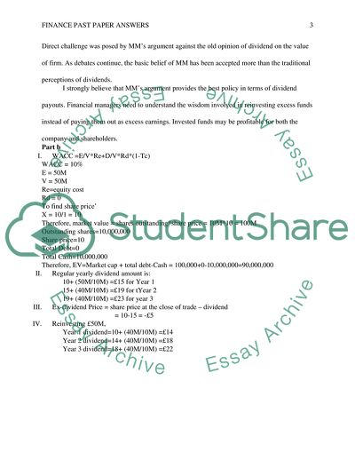The Effect of Capital Structure on the Value of the Firm