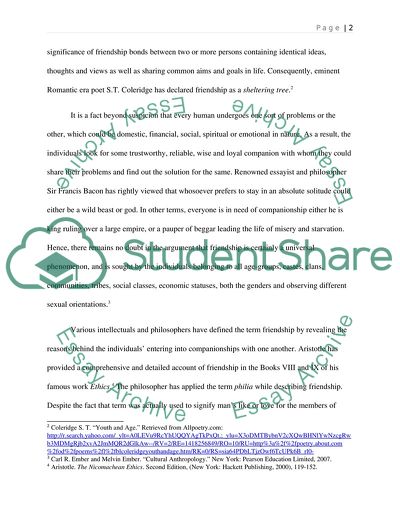 Aristotles Theory of Friendship