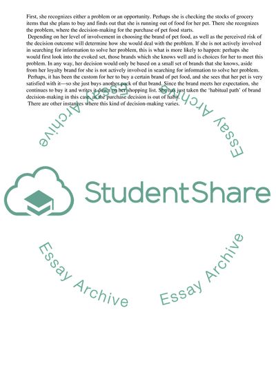 The Grocery-Store Purchase Situation