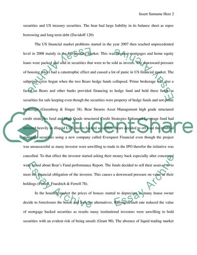 The Tip of the Iceberg: JP Morgan Chase and Bear Stearns