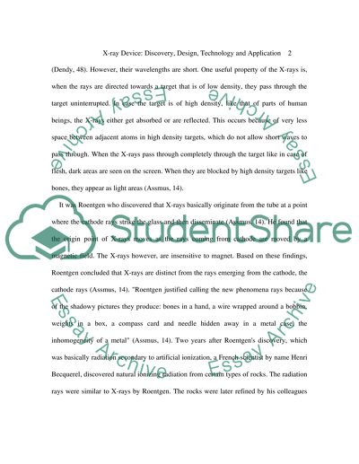 X-ray Device: Discovery, Design, Technology, and Application