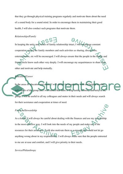 PERSONAL ETHICAL DEVELOPMENT EXERCISE