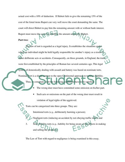 Contract Law Degree Case Study