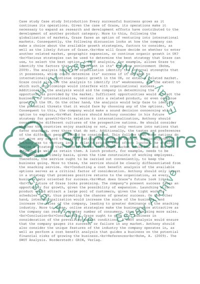 Entering Related Market, Geographic Expansion, or Continue Organic Growth