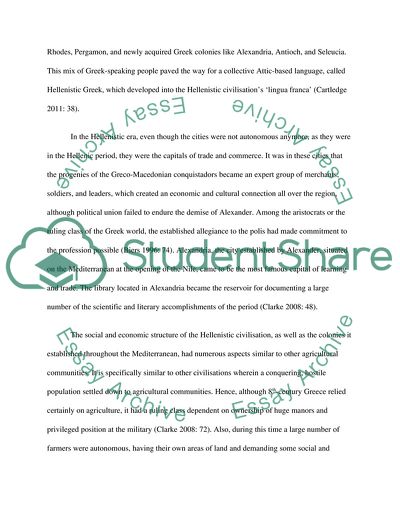 Hellenistic Civilization