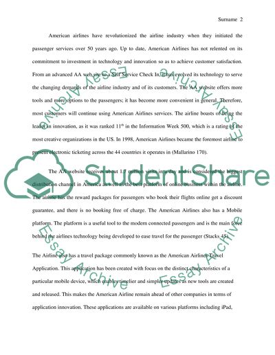 American Airlines Innovation