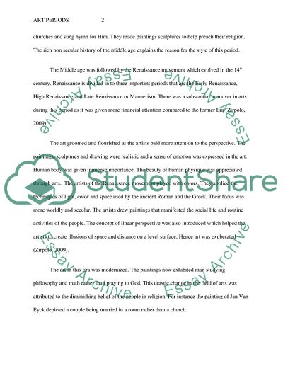 The medieval era and The Renaissance Era