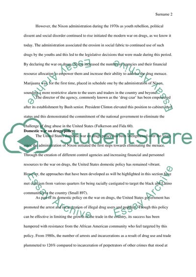 History of War on Drugs