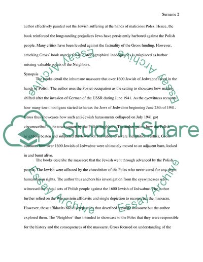 Neighbors - The Destruction of the Jewish Community in Jedwabne, Poland