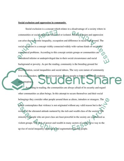 Community and its nature