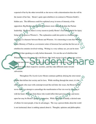 Courage and Conviction in 1984 and The Scarlet Letter